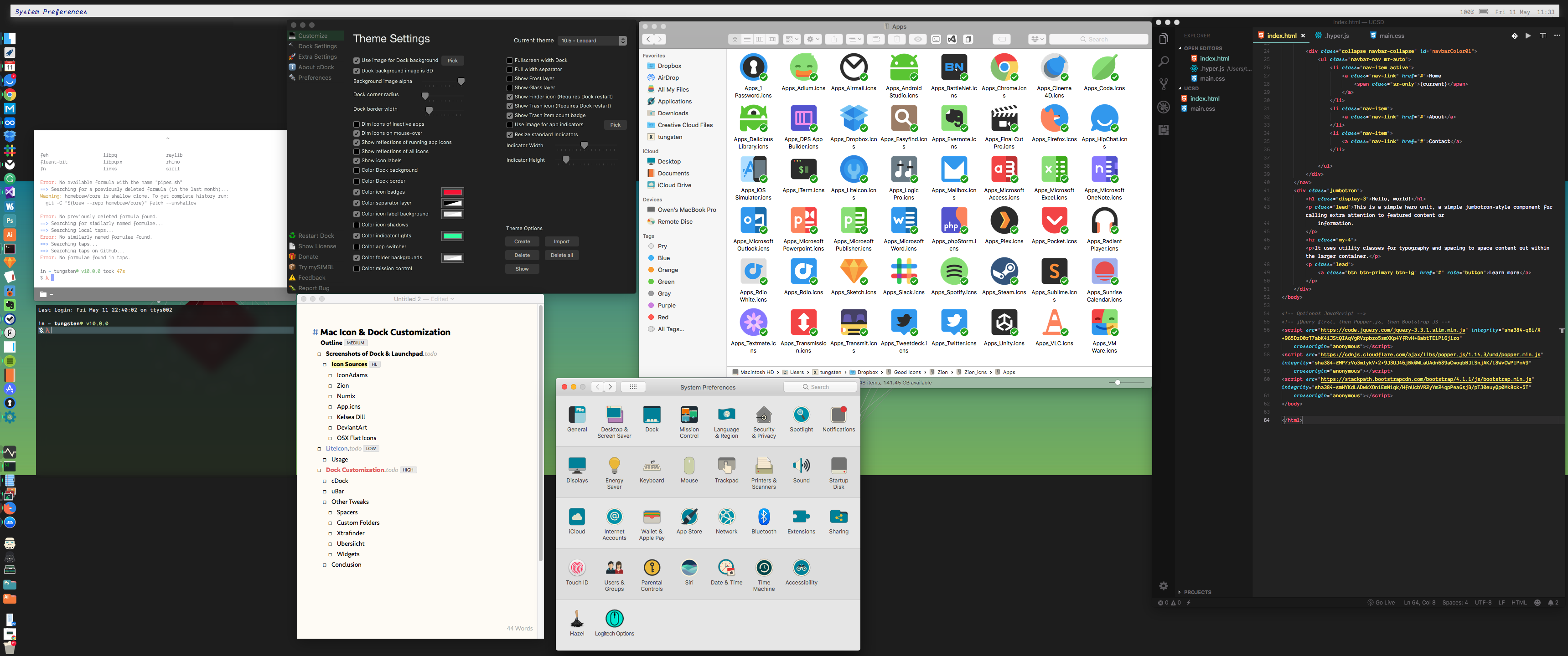 mac os dashboard widgets on desktop